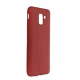 Newface Samsung İle Uyumlu Galaxy J6 Kılıf First Silikon - Bordo