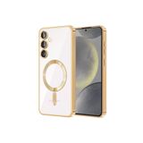 Newface Samsung İle Uyumlu Galaxy S23 Plus Kılıf Kross Magneticsafe Kapak - Gold
