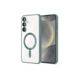 Newface Samsung İle Uyumlu Galaxy S23 Plus Kılıf Kross Magneticsafe Kapak - Koyu Yeşil