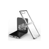 Newface Samsung İle Uyumlu Galaxy Z Flip 4 Kılıf Fold Element Kapak - Gümüş