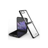 Newface Samsung İle Uyumlu Galaxy Z Flip 4 Kılıf Fold Element Kapak - Siyah