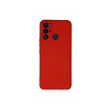 Newface Tecno İle Uyumlu Pova Neo Kılıf Nano içi Kadife Silikon - Kırmızı