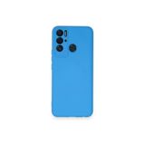 Newface Tecno İle Uyumlu Pova Neo Kılıf Nano içi Kadife Silikon - Mavi