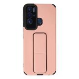 Newface Tecno Pova Neo Kılıf Mega Standlı Silikon - Pudra