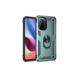 Newface Xiaomi İle Uyumlu Poco F3 Kılıf Sofya Yüzüklü Silikon Kapak - Yeşil