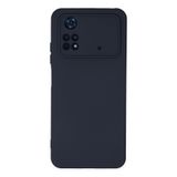 Newface Xiaomi İle Uyumlu Poco M4 Pro 4G Kılıf Nano içi Kadife Silikon - Lacivert