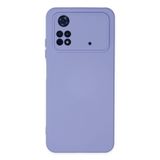 Newface Xiaomi İle Uyumlu Poco M4 Pro 4G Kılıf Nano içi Kadife Silikon - Lila