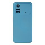 Newface Xiaomi İle Uyumlu Poco M4 Pro 4G Kılıf Nano içi Kadife Silikon - Mavi