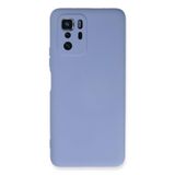 Newface Xiaomi İle Uyumlu Poco X3 GT Kılıf Nano içi Kadife Silikon - Lila