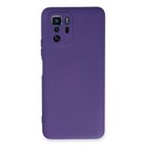 Newface Xiaomi İle Uyumlu Poco X3 GT Kılıf Nano içi Kadife Silikon - Mor