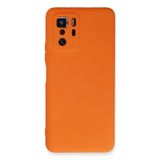 Newface Xiaomi İle Uyumlu Poco X3 GT Kılıf Nano içi Kadife Silikon - Turuncu