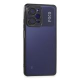 Newface Xiaomi İle Uyumlu Poco X5 Pro 5G Kılıf Razer Lensli Silikon - Siyah