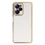 Newface Xiaomi İle Uyumlu Poco X5 Pro 5G Kılıf Volet Silikon - Beyaz