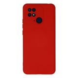 Newface Xiaomi İle Uyumlu Redmi 10C Kılıf Nano içi Kadife Silikon - Kırmızı