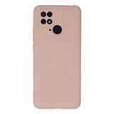 Newface Xiaomi İle Uyumlu Redmi 10C Kılıf Nano içi Kadife Silikon - Pudra