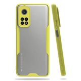 Newface Xiaomi Mi 10T Pro Silikon İçi Silikon Sarı Cep Telefonu Kılıfı