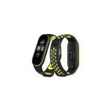 Newface Xiaomi Mi Band 7 Siyah-Yeşil Spor Delikli Kordon