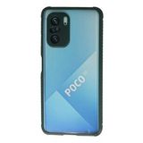 Newface Xiaomi Poco F3 Kılıf Miami Şeffaf Silikon - Koyu Yeşil