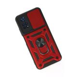 Newface Xiaomi Poco M4 Pro 4G Kılıf Pars Lens Yüzüklü Silikon - Kırmızı