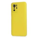 Newface Xiaomi Poco X3 Gt Kılıf Nano İçi Kadife Silikon - Sarı