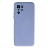 Newface Xiaomi Poco X3 GT Nano İçi Kadife Silikon Lila Cep Telefonu Kılıfı