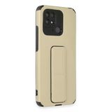Newface Xiaomi Redmi 10C Gold Mega Standlı Silikon Kılıf
