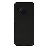 Newface Xiaomi Redmi 10C Kılıf Nano içi Kadife Silikon - Siyah