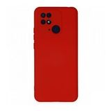 Newface Xiaomi Redmi 10C Nano İçi Kadife Silikon Kırmızı Cep Telefonu Kılıfı