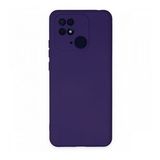 Newface Xiaomi Redmi 10C Nano İçi Kadife Silikon Mor Cep Telefonu Kılıfı