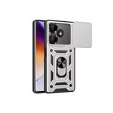 Newface Xiaomi Redmi 13 4g Kılıf Pars Lens Yüzüklü Silikon - Gümüş