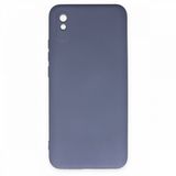 Newface Xiaomi Redmi 9A Nano İçi Kadife Silikon Gri Cep Telefonu Kılıfı