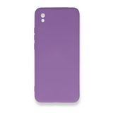 Newface Xiaomi Redmi 9A Nano İçi Kadife Silikon Mor Cep Telefonu Kılıfı
