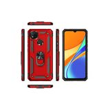Newface Xiaomi Redmi 9C Sofya Yüzüklü Silikon Kapak Rose Cep Telefonu Kılıfı