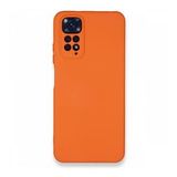 Newface Xiaomi Redmi Note 11 Nano İçi Kadife Silikon Turuncu Cep Telefonu Kılıfı