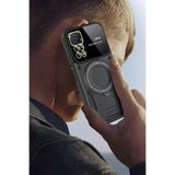 Newface Xiaomi Redmi Note 12 Pro 4G Kılıf Joy Lens Standlı Kapak - Kırmızı