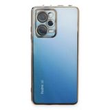 Newface Xiaomi Redmi Note 12 Pro 5G Kılıf Razer Lensli Silikon - Gold