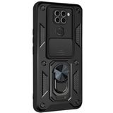 Newface Xiaomi Redmi Note 9 4G Pars Lens Yüzüklü Silikon Siyah Cep Telefonu Kılıfı