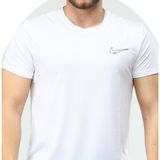Newforss Nike EF-4223 Erkek Polyester Mesh Battal Beden T-Shirt - 2XL - Beyaz