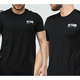 Newforss Nike EF-4226 Erkek Polyester Mesh Battal Beden T-Shirt - 4XL - Siyah