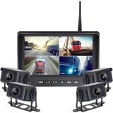 Newfron NF-DW105 7 Inç Araç Monitörü Set 4 Kamera Dvr Kayıt Wireless - Siyah
