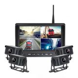 Newfron Nf-Dw105 7 İnç Araç Monitörü Set 4 Kamera Dvr Kayıt Wireless