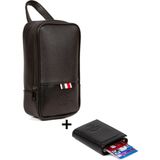 Newish Erkek Deri Mekanizmalı Cüzdan ve Portföy Clutch Günlük El Çantası NEW168 - Siyah - Tek Beden - Siyah - Siyah - Ekru