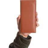 Newish Erkek Deri Telefon Kağıt Para Bölmeli Portföy Kartlık ve Cüzdan - NEW397 - Taba