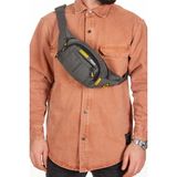 Newish Impertex Kumaş Kulaklık Çıkışlı Su Geçirmez Çapraz Omuz ve Bel Çantası new201 - Gri