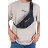 Newish Impertex Kumaş Kulaklık Çıkışlı Su Geçirmez Çapraz Omuz ve Bel Çantası new201 - Lacivert