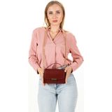 Newish Kadın Bordo Darlin Zincir Askılı El ve Omuz Çantası new286