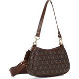 Newish Kadın Farme Monogram Baget El ve Omuz Çantası new111 - Kahverengi - 028-Kahverengi