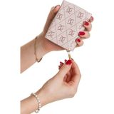 Newish Kadın Mini Cüzdan Fermuarlı Çok Bölmeli Kartlık ve Bozuk Para Bölmeli Küçük Cüzda - NEW392 - Pudra