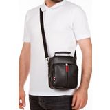 NEWISH POLO ACCESSORIES Baglina Siyah Deri El Ve Omuz Çanta