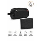 NEWISH POLO ACCESSORIES Erkek Clutch El Çantası Ve Cüzdan Kartlık 2'li